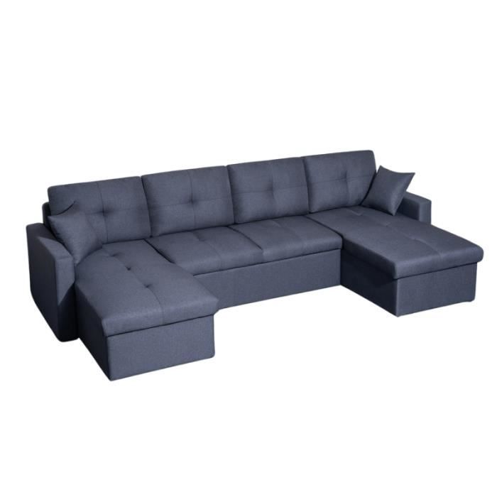 Produit similaire: Canapé panoramique convertible gris Romy