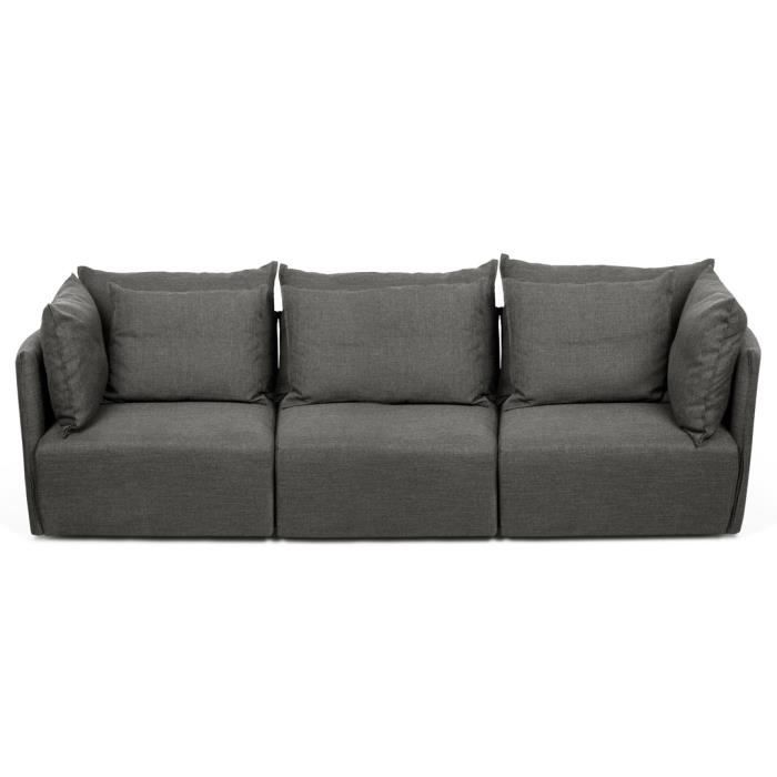 Produit similaire: Canapé DUNE 3L TEMAHOME Gris Anthracite