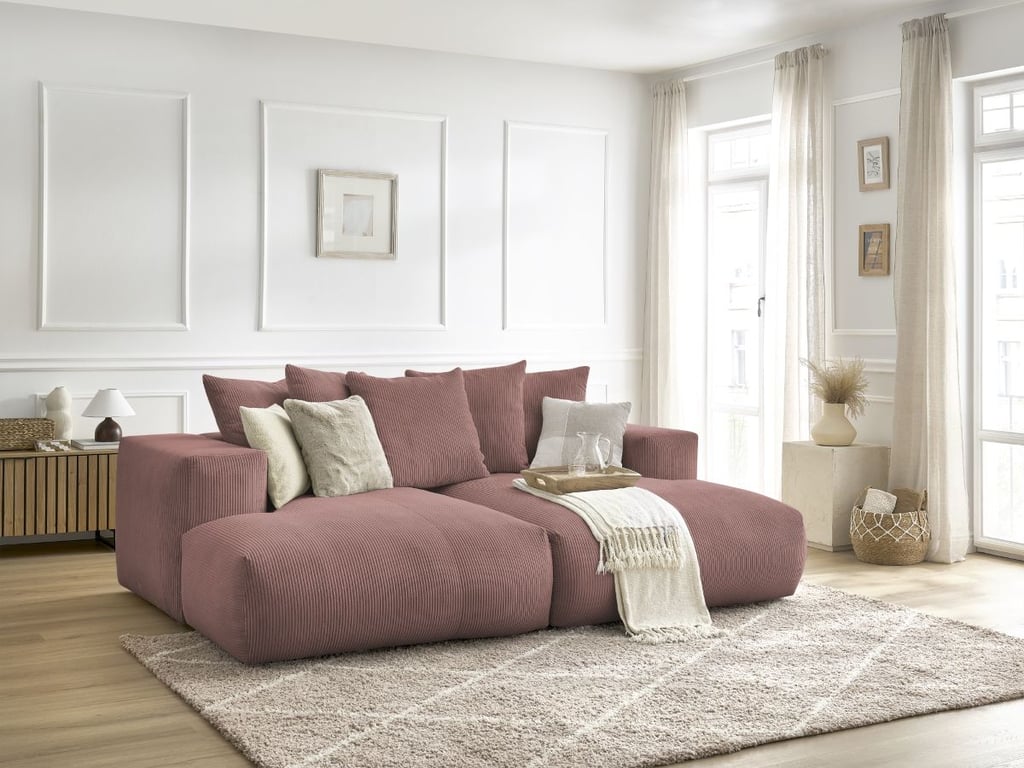 Produit similaire: Canapé droit fixe 4 places VOLTAIRE assise profonde rose BOBOCHIC