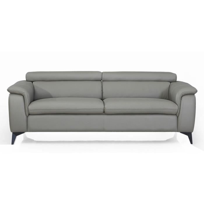 Produit similaire: Canapé en cuir 3 places NEYLA Gris souris - Angle Droit