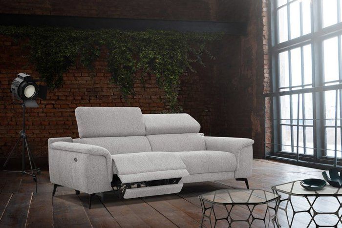 Produit similaire: Canapé 3 places XXL relax électrique côté gauche tissu beige clair - Fiero