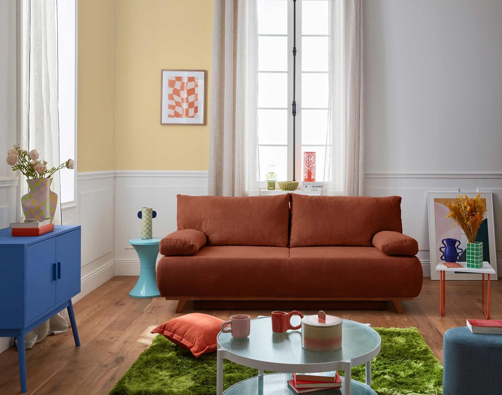 Produit similaire: cristal - Canapé convertible Rouge