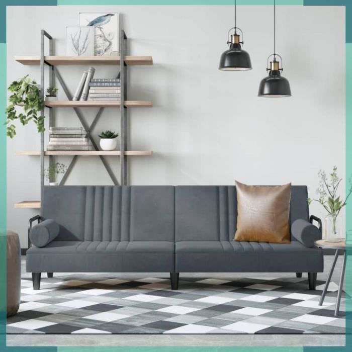 Produit similaire: Canapé-lit avec accoudoirs gris foncé velours-FHE351895