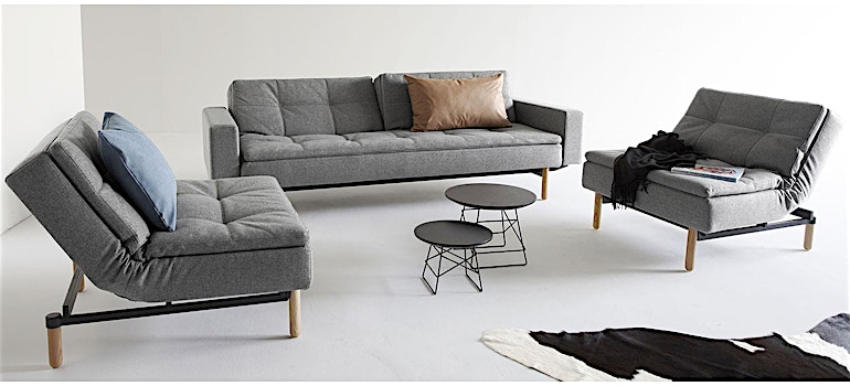 Produit similaire: Canapé convertible avec accoudoirs Dublexo - indigo - chrome