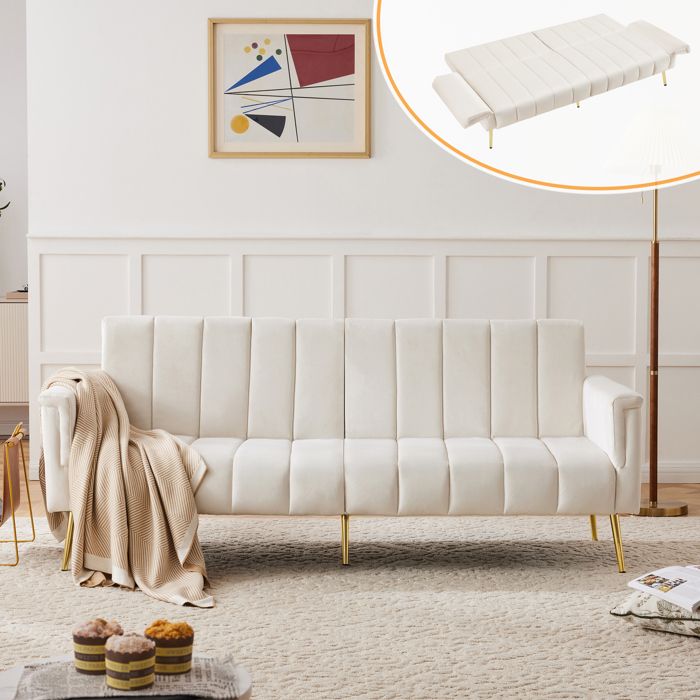Produit similaire: Matériau épaissi résistant à la corrosion design moderne, tissu de velours, canapé - lit pliant, canapé - lit avec pieds