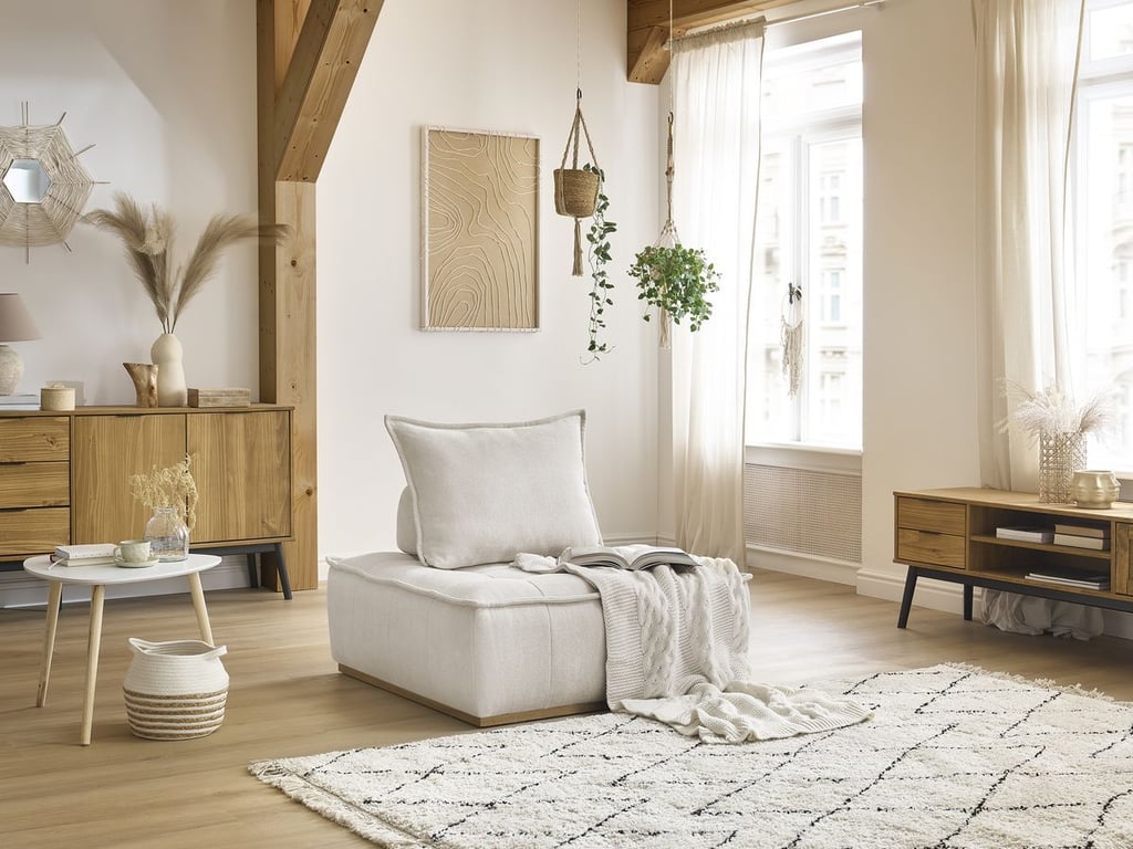 Produit similaire: Elisa chauffeuse sans accoudoirs 1 place tissu texturé blanc