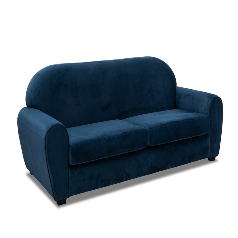 Produit similaire: Canapé fixe CLUB 2 places en velours bleu nuit