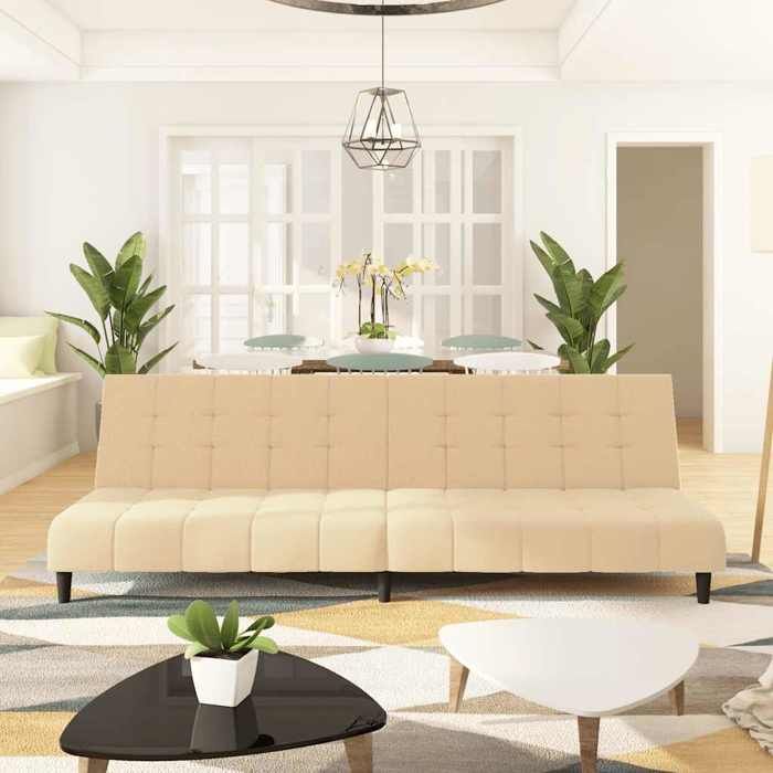 Produit similaire: NEW Clic Clac Convertible,Canapé-lit à 2 places crème velours - 200x84,5x69 cm - 712149