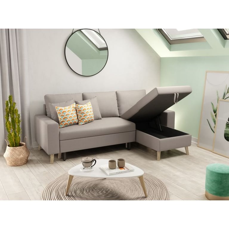 Produit similaire: Canapé d'angle réversible convertible ARKO beige