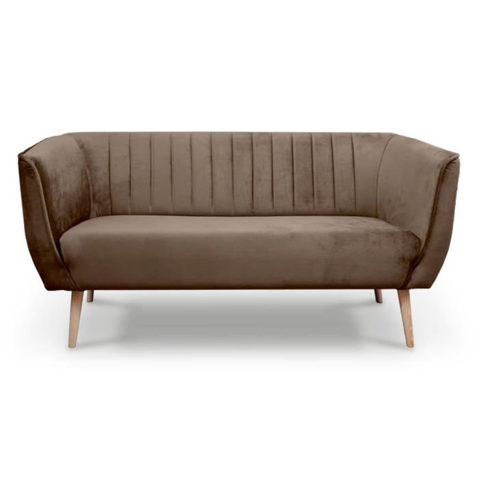 Produit similaire: Meubles de salon - BETTSO PIK3 - canapé 3 places rembourré en velours, sofa pour relax, Marron