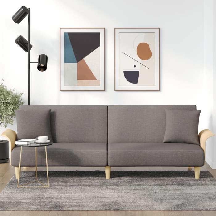 Produit similaire: Canapé-lit avec accoudoirs taupe tissu 351848