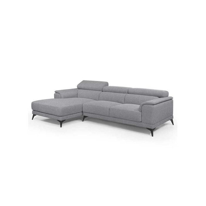 Produit similaire: Canapé d'angle à gauche Tissu gris - MACARENA - L 263 x l 103/169 x H 73.5 cm