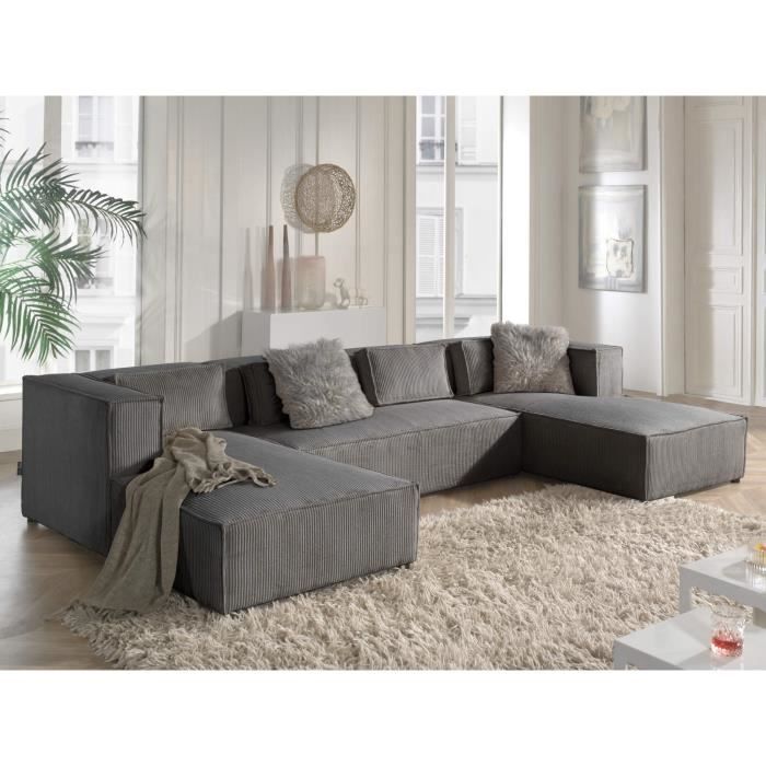 Produit similaire: Stella - Canapé convertible 7 places velours blanc