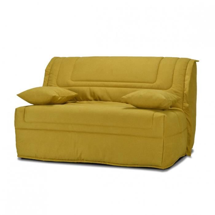 Produit similaire: Banquette lit BZ 140x190 cm en tissu jaune et matelas 12 cm – BUZZY Meubletmoi