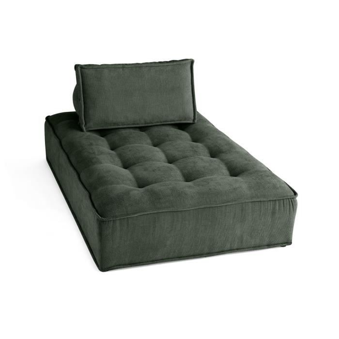 Produit similaire: Marisol - module d'assise méridienne - velours texturé - Vert