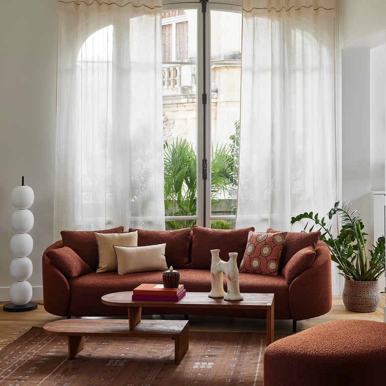 Produit similaire: Julika - Canapé 3 Places  Orange brûlée