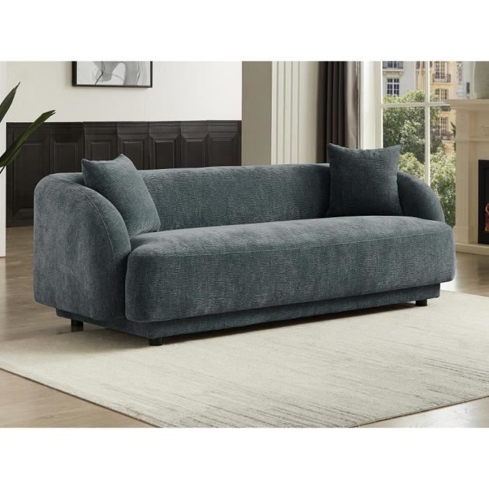 Produit similaire: Canapé 3 places en velours texturé gris KIMANTI