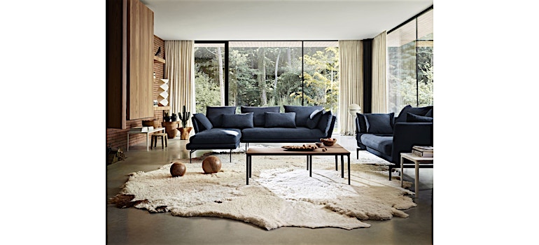 Knoll International Chaise longue Mies van der Rohe Barcelona - relax - Volo Black - noir