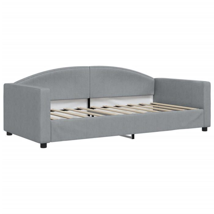 Produit similaire: Lit banquette 2 places - Canapé/Lit de jour matelas inclus - multifonctionnel - gris clair 90x190 cm tissu CAL224716