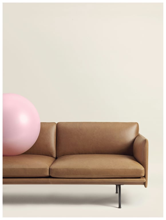 Produit similaire: Canapé Outline -Trois places - Devina 984 - aluminium poli