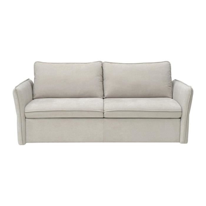 Produit similaire: Canapé 3 places convertible express en tissu beige - Couchage 140 cm CELTARI