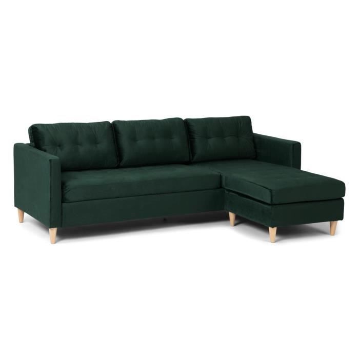 Produit similaire: Marino Canapé BA1, chaise longue orientable orientable à droite ou à gauche en velours, vert.