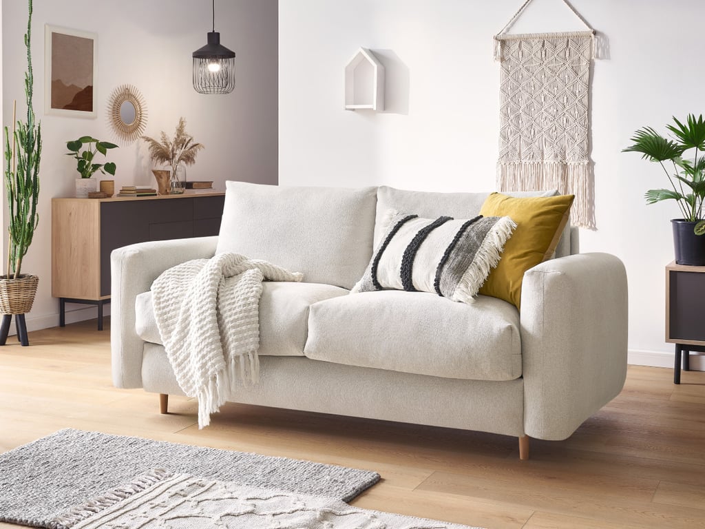 Produit similaire: Canapé droit convertible COCOONE ouverture express tissu chiné beige 160x200 BOBOCHIC 3 places