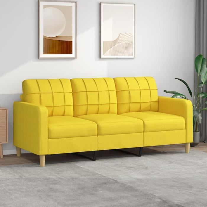 Produit similaire: Canapé salon séjour | Canapé à 3 places | Jaune clair 180 cm Tissu 198x77x80 cm