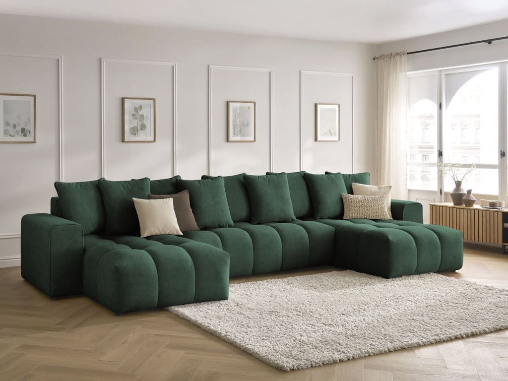 Produit similaire: Canapé panoramique fixe MONT-BLANC velours vert BOBOCHIC 5 places