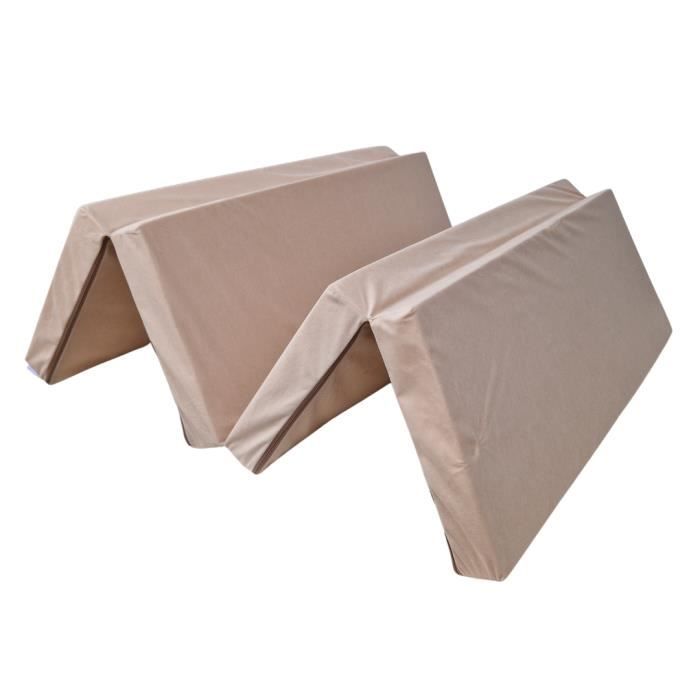 Produit similaire: Matelas d'appoint pliant - NATALIA SPZOO - 180 x 120 cm - Housse déhoussable - Mousse PU - Beige