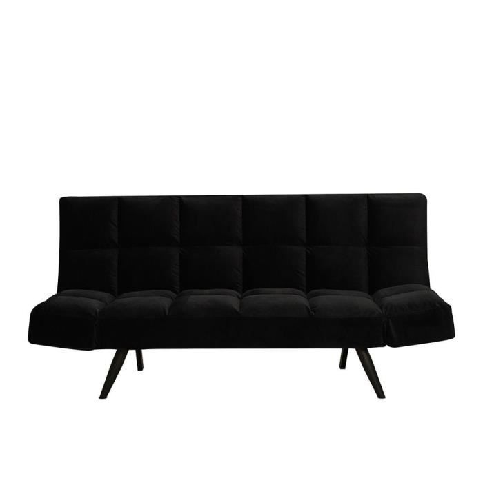 Produit similaire: Livin24  Canapé convertible lit 110 x 180 cm Timo en velours noir
