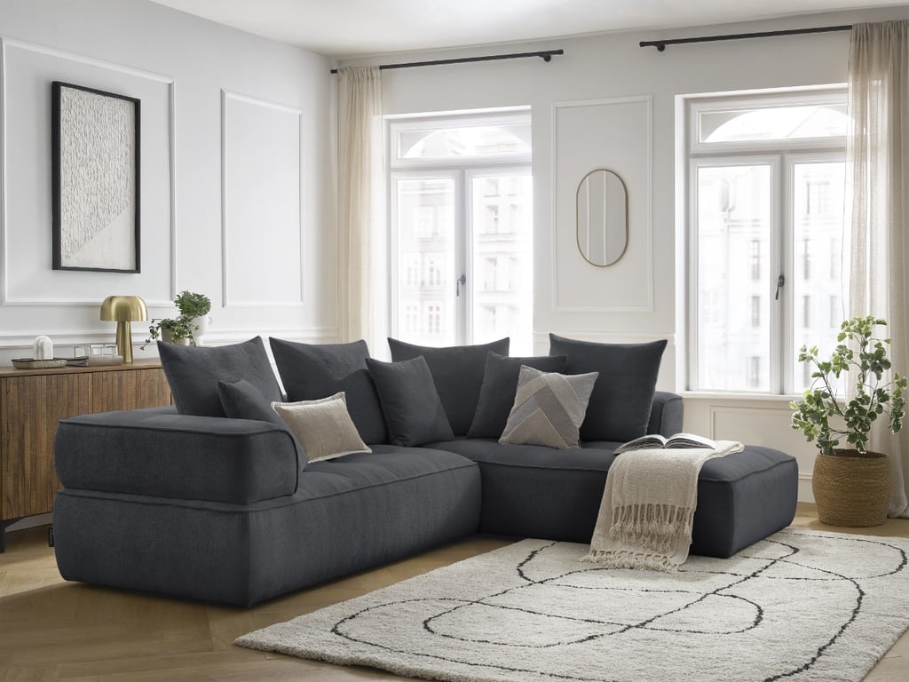 Produit similaire: Canapé d'angle L fixe WHESLEY gris foncé angle droit BOBOCHIC 4 places