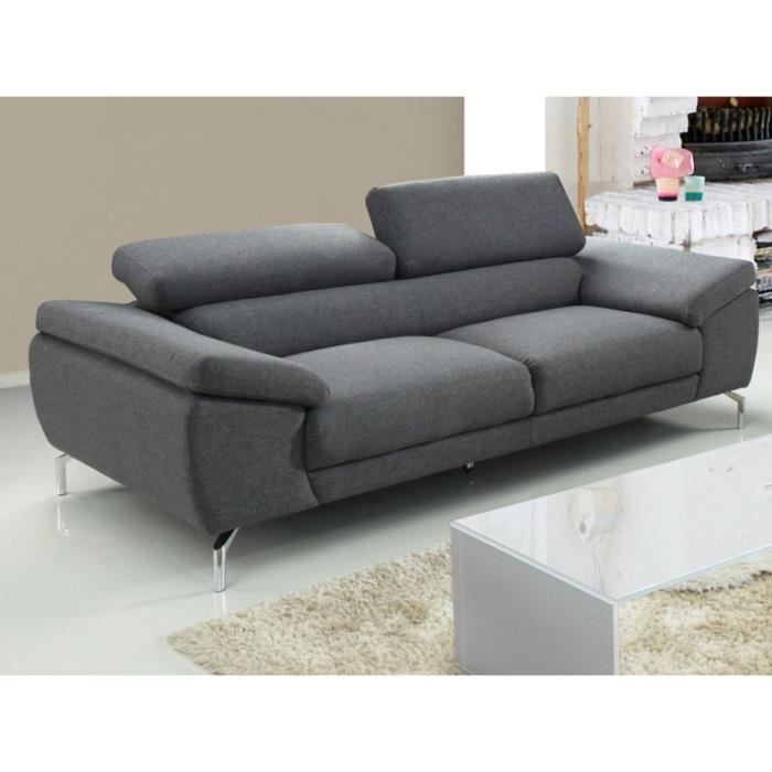 Produit similaire: Canapé 3 places en microfibre GRETEL - Gris - LINEA SOFA - Tissu - 107 - 3 places - 60 cm