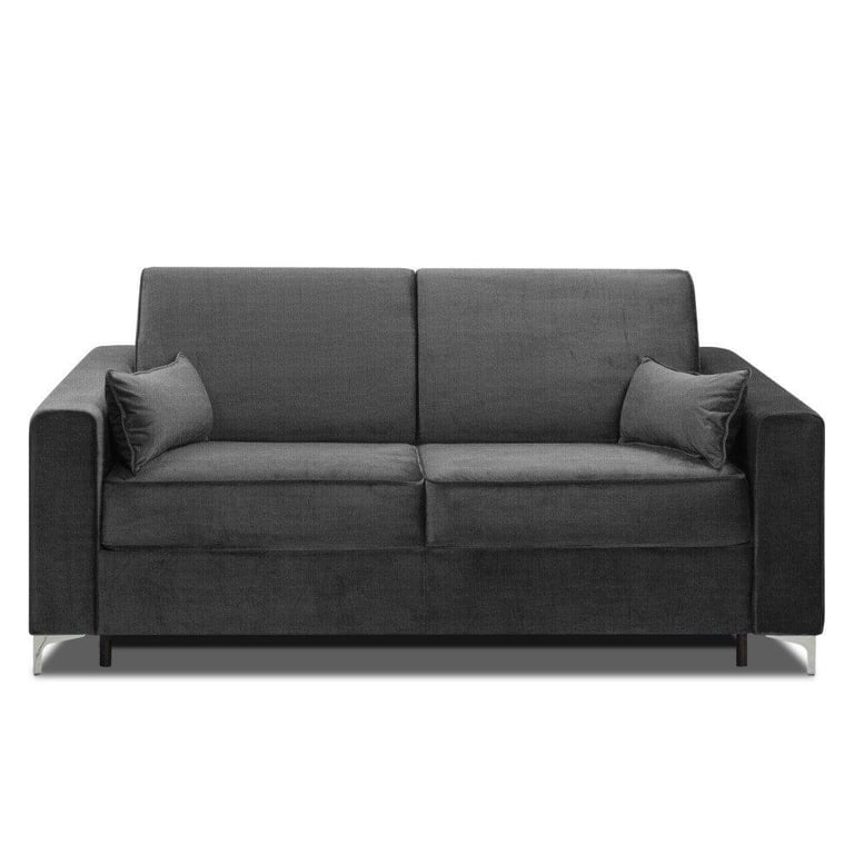 Produit similaire: Canapé convertible express JACKSON 140cm sommier lattes tweed gris graphite matelas 16 cm