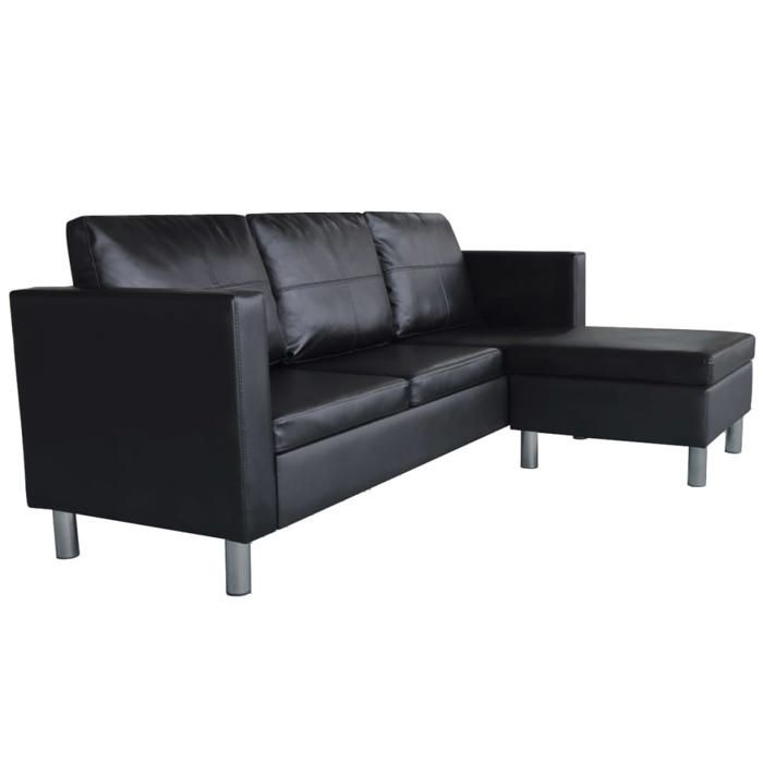 Produit similaire: Sofa droit fixe - Clic Clac Canapé sectionnel à 3 places - NEUF - Cuir synthétique Noir  CA2861252