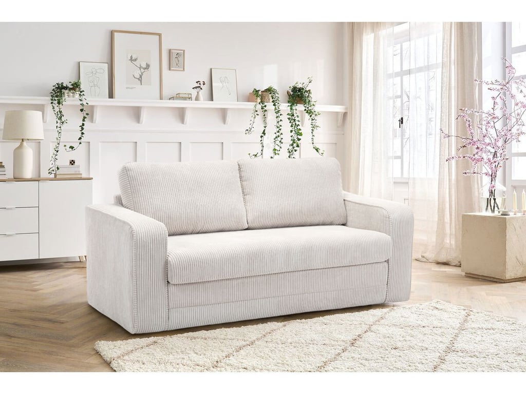Produit similaire: Come canapé droit convertible déplimousse 2 places velours côtelé beige