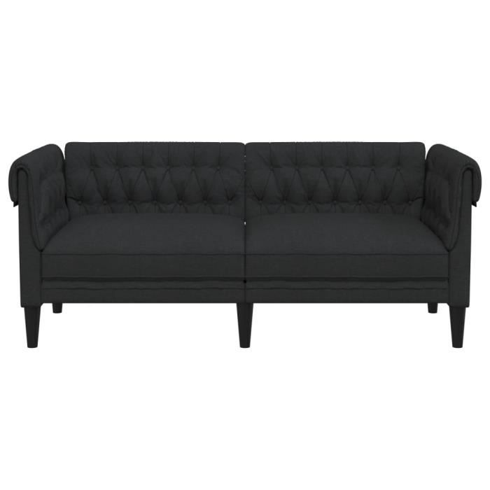 Produit similaire: Canapé Chesterfield - MXZZAND - 2 places - Noir - Tissu 100% polyester - Confort moelleux