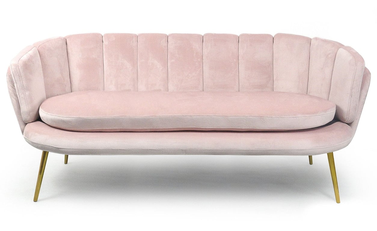 brenda - Canapé velours Rose