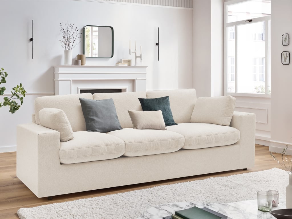 Produit similaire: Canapé droit fixe compact BELAIR beige BOBOCHIC 3 places