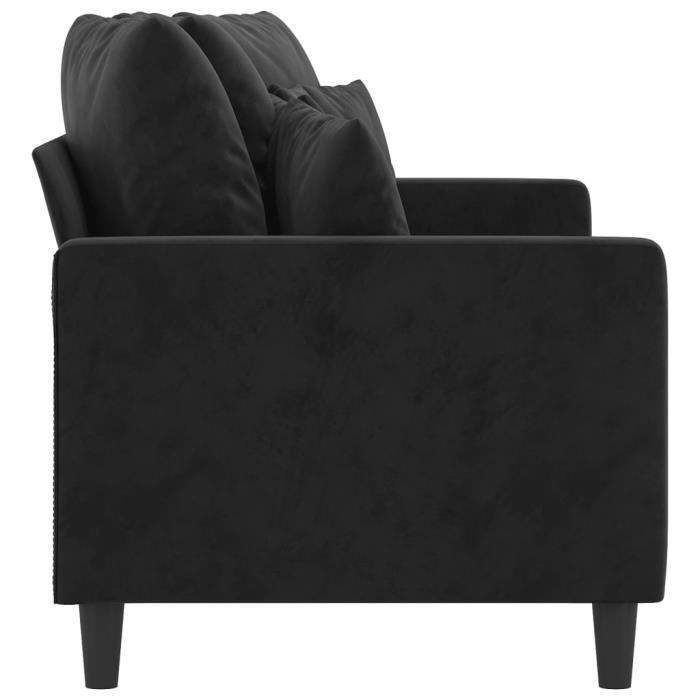 Produit similaire: Canapé à 2 places Noir 140 cm Velours Qqmora xY3258