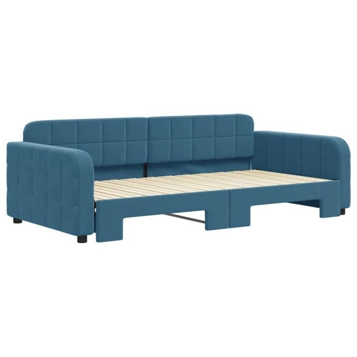 Produit similaire: Lit banquette 2 places - Canapé/Lit de jour avec gigogne - multifonctionnel - bleu 100x200 cm CAL4498306