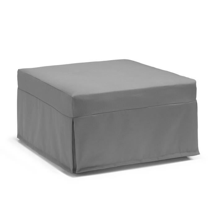 Produit similaire: Dmora - Lit pliant Dabay, Pouf convertible en lit simple, 100% Made in Italy, Pouf de salon en tissu, Cm 80x80h45, Gris
