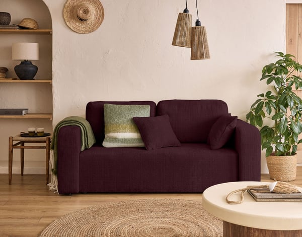 miro - Canapé velours Violet