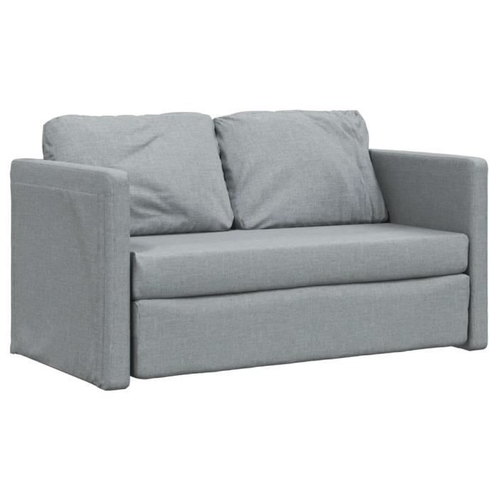 Produit similaire: Canapé-lit 2 en 1 gris clair 112x174x55 cm tissu