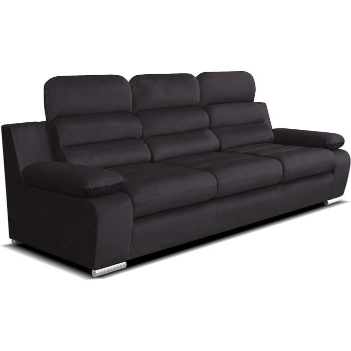 Produit similaire: Robin Canapé 3 Places - Design Moderne avec Accoudoirs et Dossiers Coussinés - Confort et Élégance pour Votre Salon - Noir