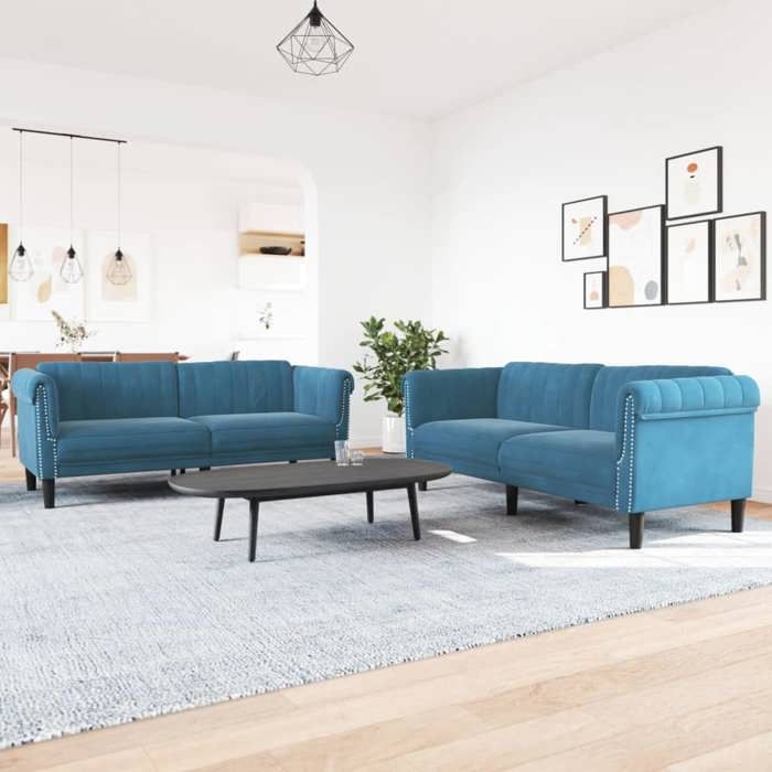 Ensemble de Canapés 2 pcs, Chaise de canapé avec Accoudoirs et Dossier, Meuble de Salon Salle de Séjour, Moderne, 3209227