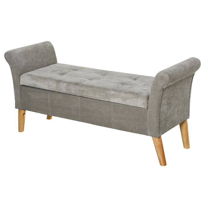Produit similaire: HOMCOM - banquette - Tissus - 137x45x62cm - Gris