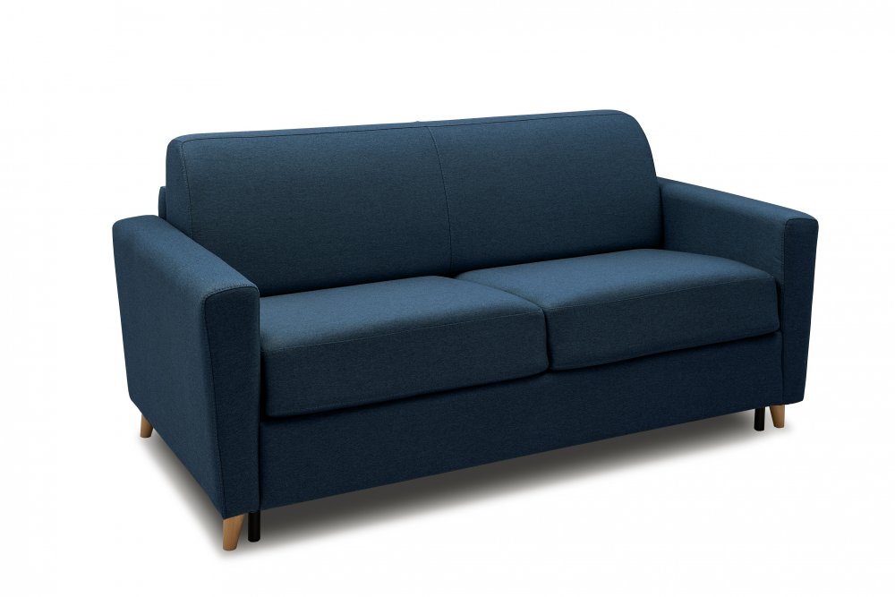 Produit similaire: Canapé VIRGOLA convertible express matelas 16 cm sommier lattes 120 cm tissu Tweed bleu