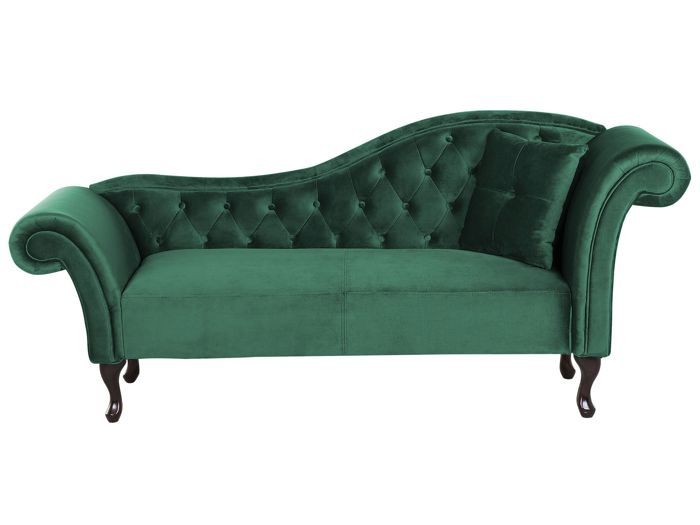 Produit similaire: Méridienne en velours vert foncé LATTES