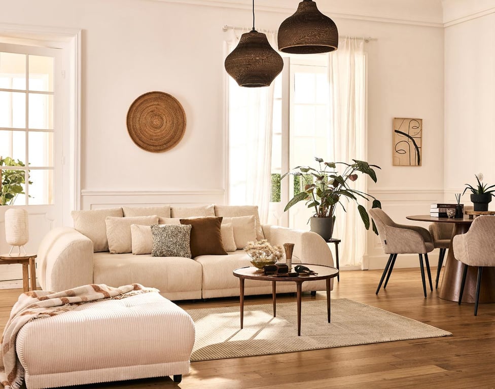 Produit similaire: amadora - Canapé velours côtelé Beige